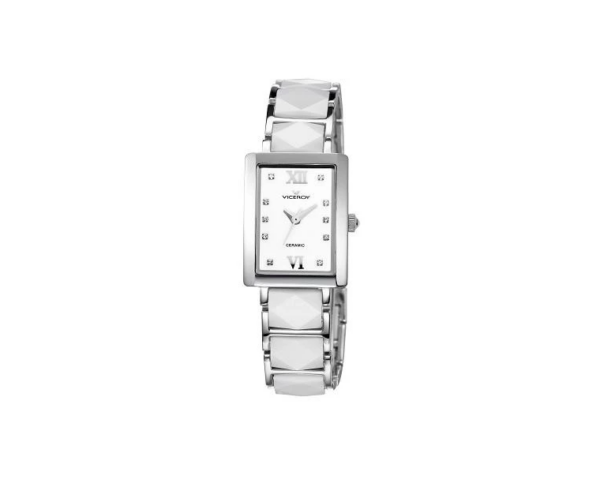 Reloj Viceroy mujer de cerámica blanca 47606-03