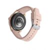 Reloj Smart de metal Ip rosa con correa silicona rosa MS2001-70 - Imagen 2