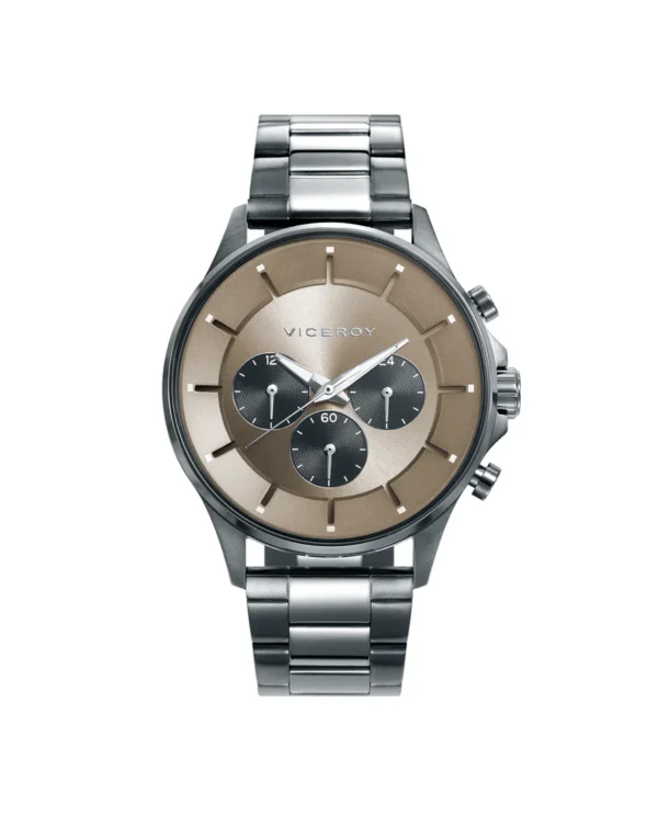 Reloj de hombre Beat multifunción de acero IP gris 42391-17