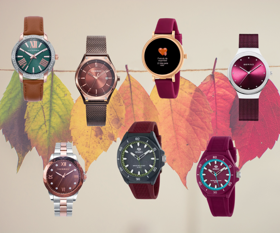 relojes otoño