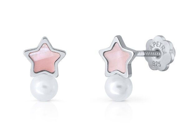 Pendientes Colección Cristal Pearl Estrella