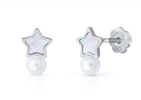 Pendientes Colección Cristal Pearl Estrella