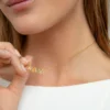 Collar de plata de primera ley con baño de oro "Mamá" - Imagen 3