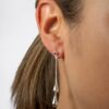 Pendientes Largos Plata con gota - Imagen 2