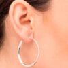 PENDIENTES ARO CUADRADO 40X2,5MM - Imagen 2