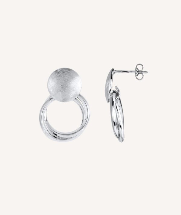 Pendientes Plata doble eslabón