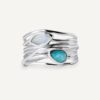 Anillo Aqua Piedras Naturales - Imagen 2