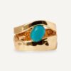 Anillo Illeta con Ágata turquesa - Imagen 3