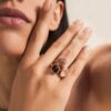 Anillo Loreto cuarzo y circonita - Imagen 4