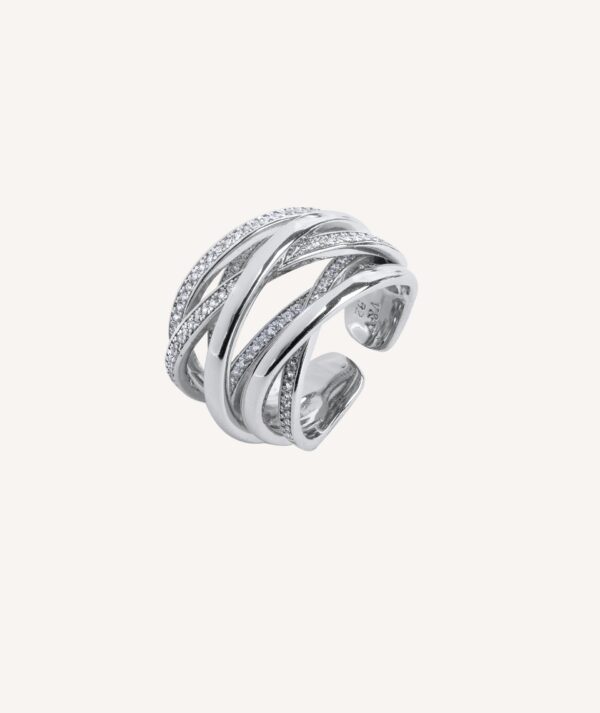 ANILLO TIRAS CIRCONITAS