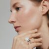 Anillo Ajustable Salina Baño de Plata - Imagen 3