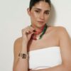 Brazalete rígido Illeta con Ágata turquesa - Imagen 6