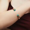 Brazalete rígido Illeta con Ágata turquesa - Imagen 4