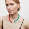 Collar con piedras naturales combinadas Illeta multicolor - Imagen 3