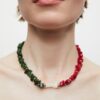 Collar con piedras naturales combinadas Salada multicolor - Imagen 3
