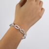 Pulsera Eslabones plateada - Imagen 2