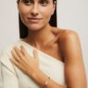 Pulsera eslabones rayados ovalados - Imagen 3