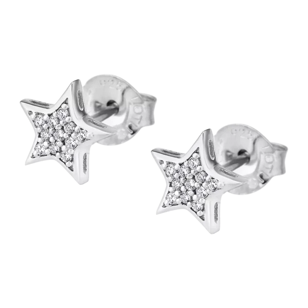 PENDIENTES ESTRELLA LOTUS SILVER FANTASY LP1622-4/1 PLATA, MUJER