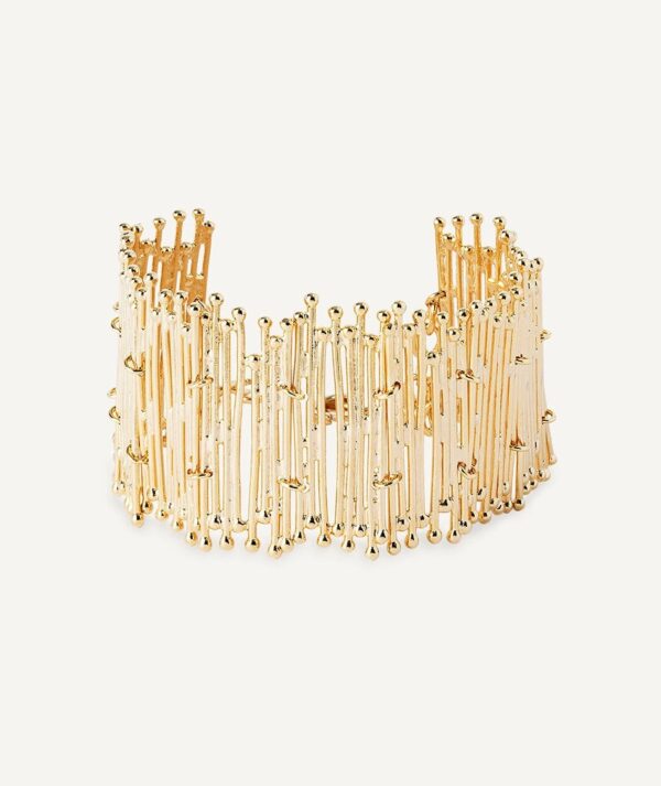 Pulsera Redosa chapado Oro 18 Kt tiras