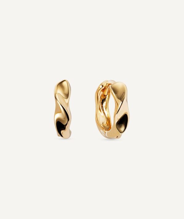 Pendientes  Aro chapados Modelo Elisa