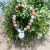 Pulsera bolas de Piedra Luna y chapa personalizada - Imagen 2
