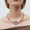 Collar eslabones Caramel con Acetato y Resina Marrón - Imagen 4