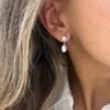 Pendientes Plata con Circonitas y perlas - Imagen 2