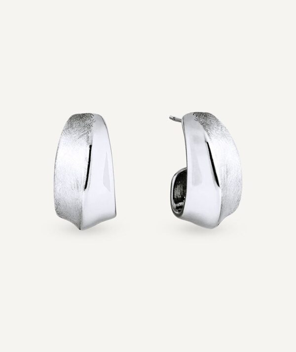 Pendientes semiluna textura Dual