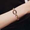 Pulsera eslabones Caramel con Acetato y Resína marrón - Imagen 4