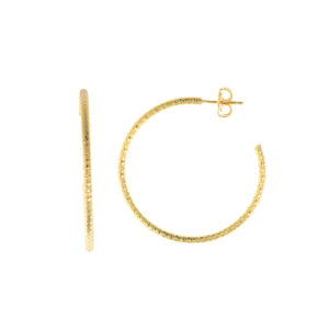 PENDIENTES PLATA CHAPADO DORADO ARO DIAMANTADO