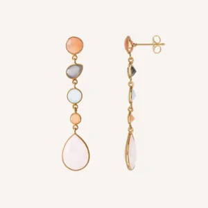 Pendientes Sahara piedras naturales