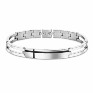 PULSERA LOTUS STYLE MEN IN BLACK LS1969-2/1 ACERO