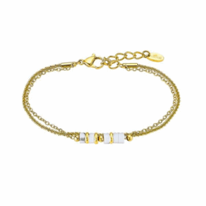 Pulsera Lotus Style Cadenas Acero Baño Oro LS2561-2/1