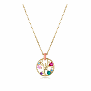 Collar VICEROY de plata con baño de Oro y Árbol de la vida