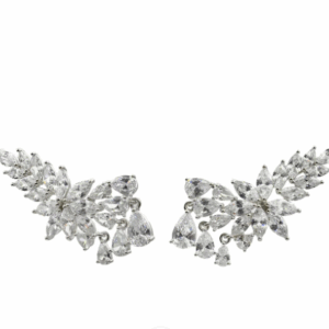 Pendientes Joya en Plata "Earcuff" cuajados de circonitas