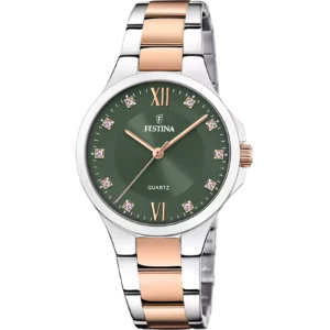 RELOJ FESTINA MADEMOISELLE F20612/4 VERDE CORREA DE ACERO INOXIDABLE, MUJER