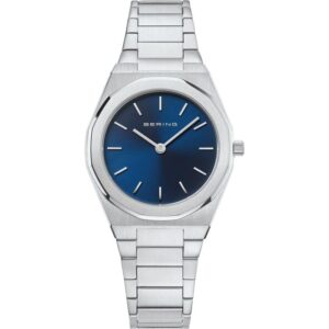 Reloj Bering Classic Plateado y Azul Analógico 19632-707