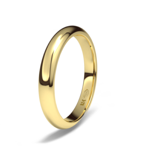 ALIANZA ORO 18KTS MEDIA CAÑA 2,5MM