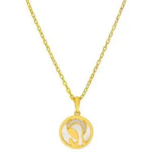 Colgante Plata Dorada Marea Niña D03307/BB Virgen