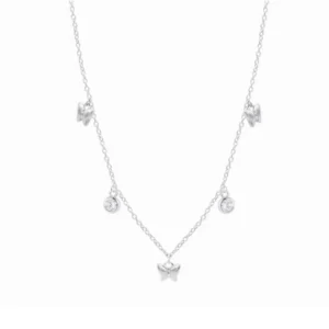 Collar Lotus Silver Mariposas LP3900-1/1