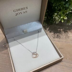 Gargantilla Oro 18kts con Corazón y Diamantes