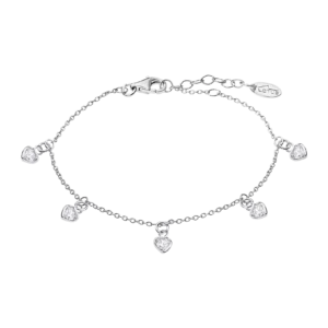PULSERA CORAZONES LOTUS SILVER TRENDY LP3190-2/1 PLATA, MUJER