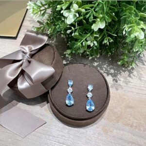 Pendientes Plata con Topacios y Circonita