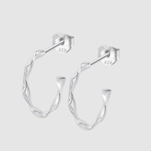 Pendiente Lotus Silver LP3781-4/1 Hoops de plata acabado brillo