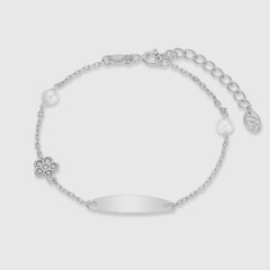 Pulsera Marea de cadena de niña D03303/AX de plata rodiada