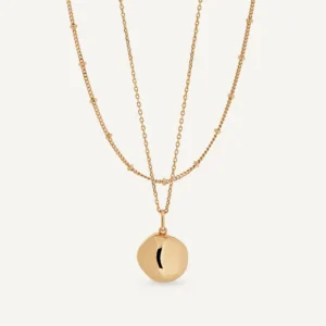 Colgante mini bola irregular Roclé bañado en oro de 18 kt X4831941