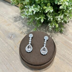 Pendientes Plata con Morganitas hidro y circonitas