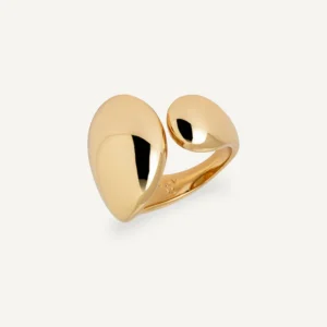 Anillo ancho liso Drop