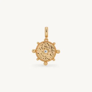 Charm N-S-E-O con circonita blanca