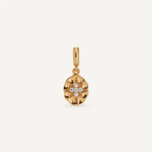 Charm Estrella Polar con circonitas blancas